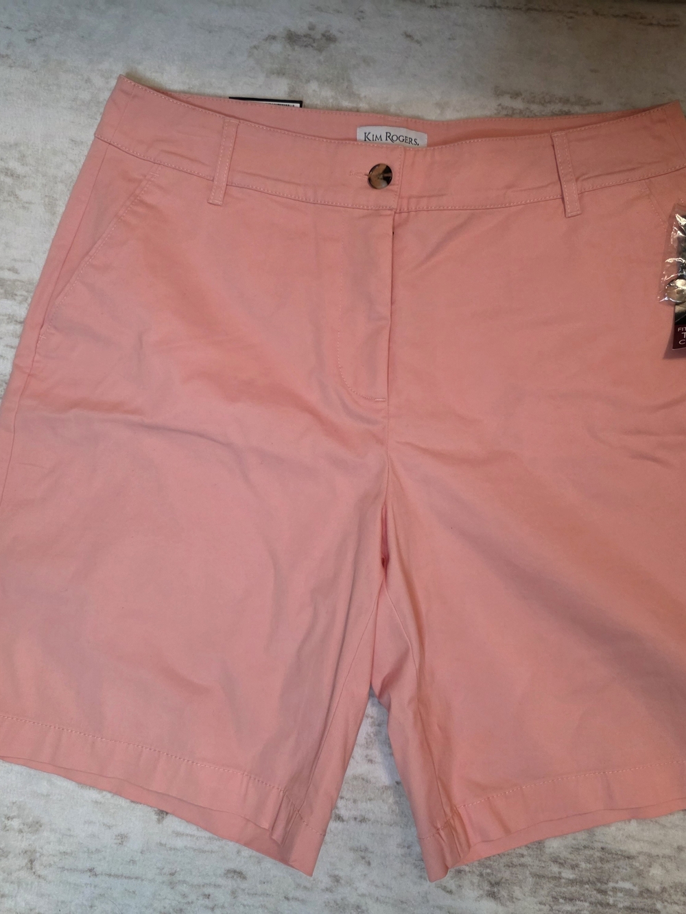 Kim Rogers Coral-Peach Women's Bermuda Shorts